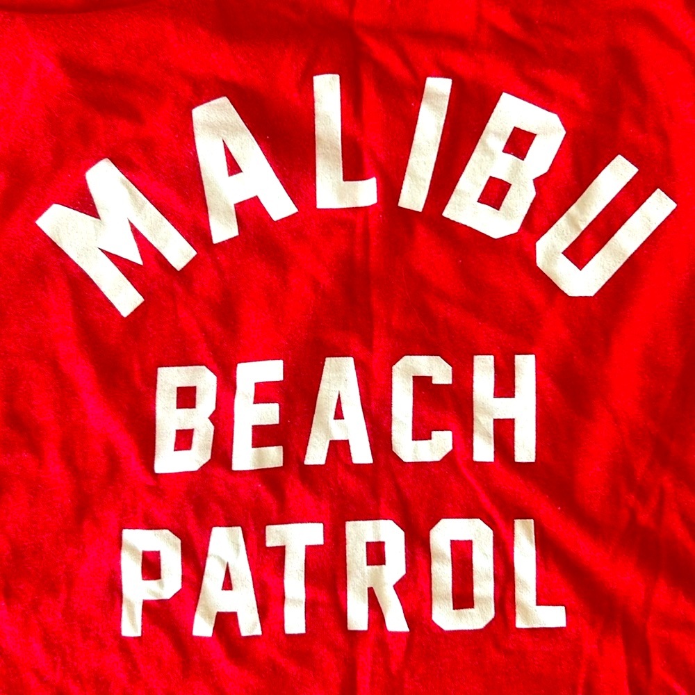 MEN’S Baywatch Red Tank Top Malibu Beach Patrol Size XL